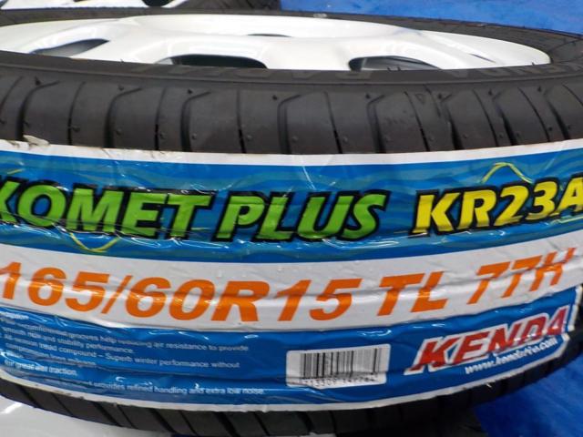 スズキ純正(SUZUKI)  ハスラー MR31S 純正スチールホイール  + KENDA(ケンダ) KR23A