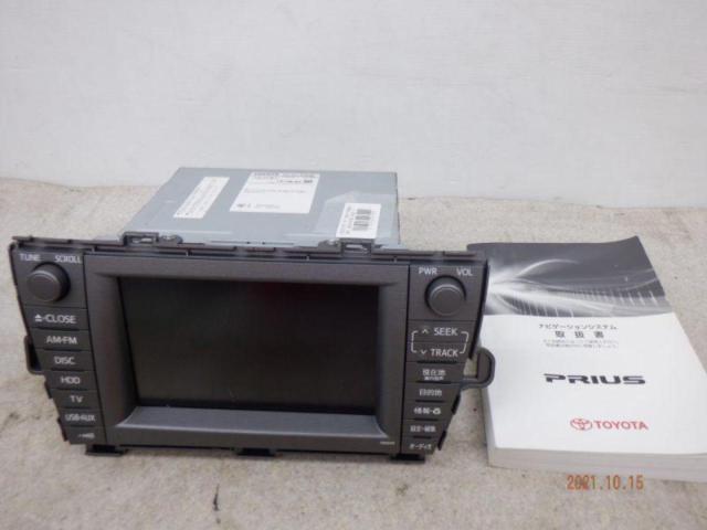 平成24年式 プリウス 30系 純正 カーナビ 86100-47381動作OK ボロい