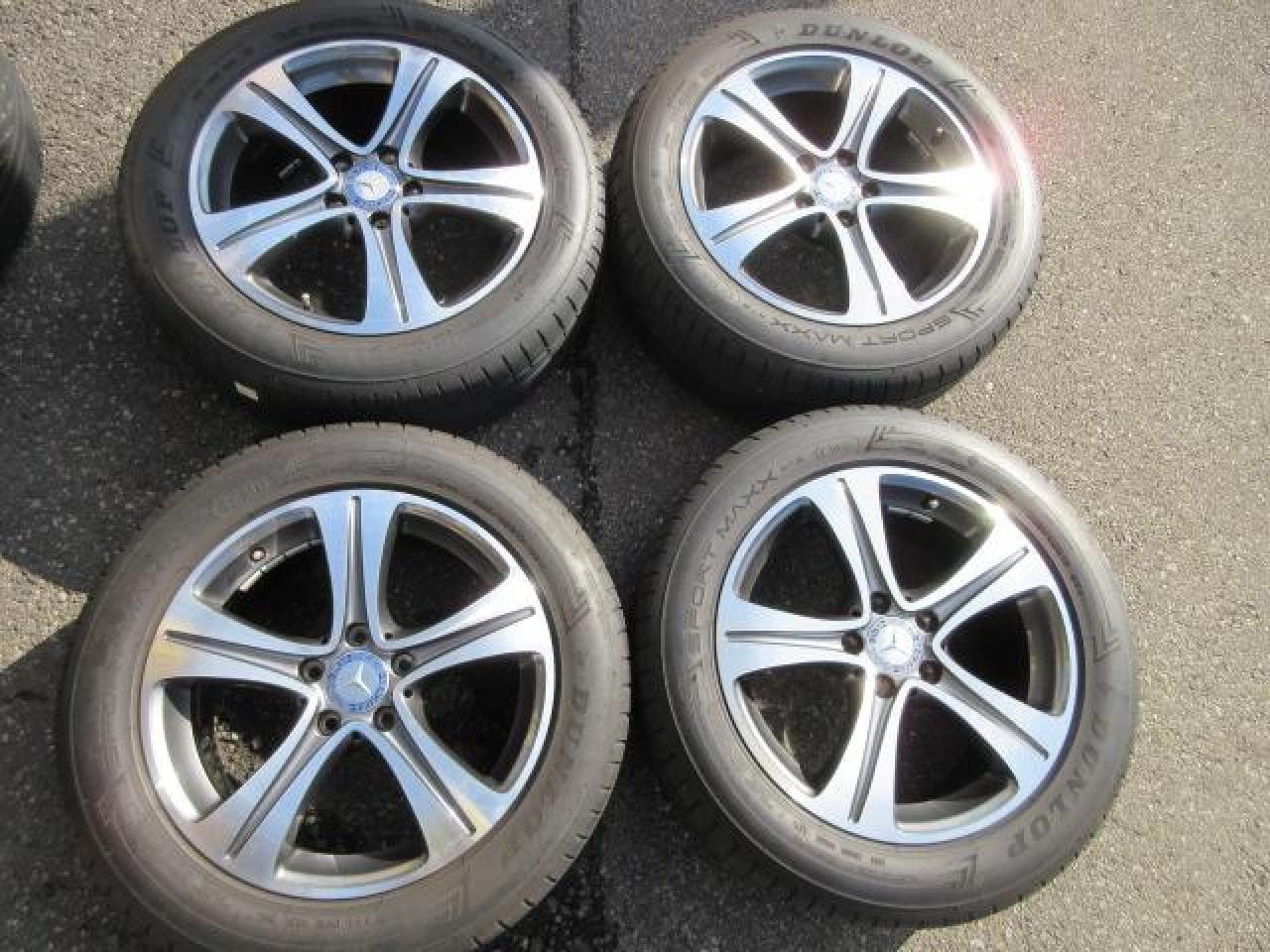 メルセデス・ベンツ 17インチ ホイール ダンロップタイヤ 2本セット  