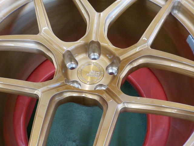 BC FORGED  RZシリーズ RZ053 ブラッシュシャンパンゴールド + NITTO(ニットー) NT555