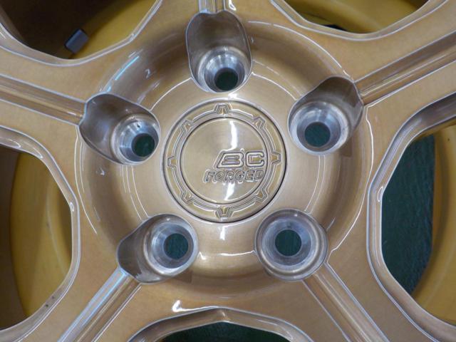 BC FORGED  RZシリーズ RZ053 ブラッシュシャンパンゴールド + NITTO(ニットー) NT555