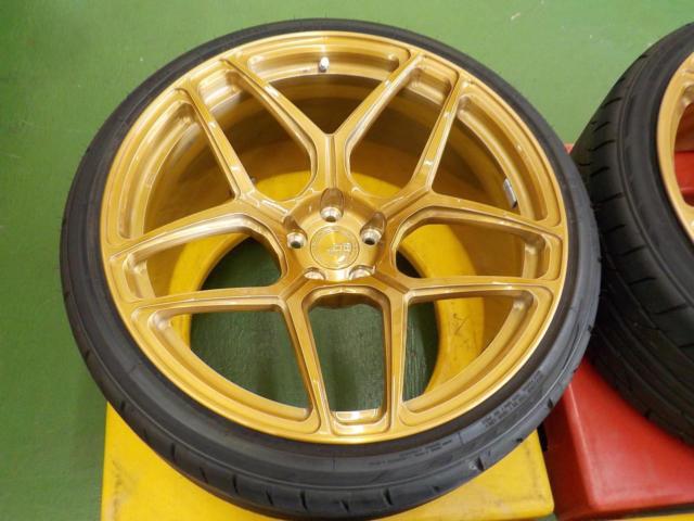 BC FORGED  RZシリーズ RZ053 ブラッシュシャンパンゴールド + NITTO(ニットー) NT555
