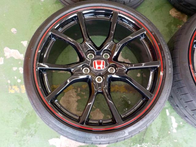 ★☆美品☆★シビック/FK8 TYPE-R 純正アルミホイール  + Continental(コンチネンタル) Sport contact6 245/30ZR20