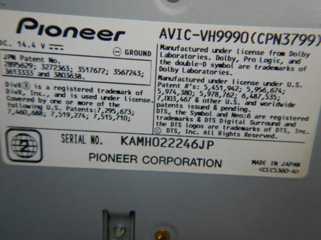 NI2204-9025 carrozzeria AVIC-VH9990