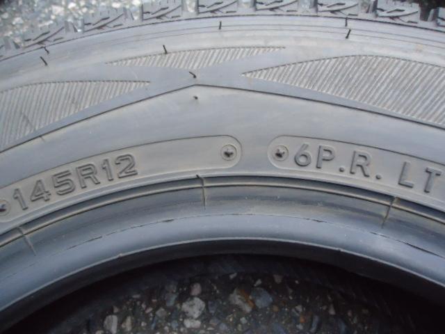 DUNLOP WINTERMAXX VAN SV01 145R12 6PR スタッドレスタイヤのみ4本 