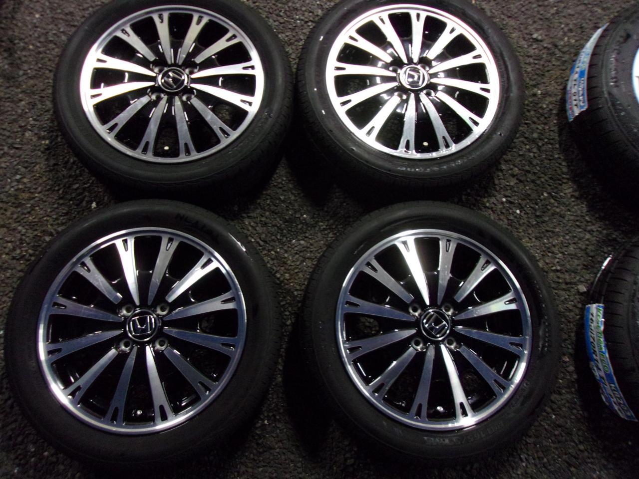 ホンダ純正(HONDA) JF1 N-BOXカスタム純正ホイール + BRIDGESTONE 