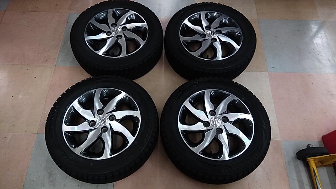 スズキ純正(SUZUKI) パレットSW/MK21S アルミホイール + BRIDGESTONE 