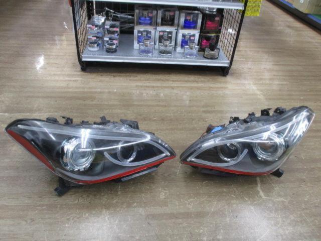 日産 Y51フーガ前期純正 イカリング/バーライト加工ヘッドライト  