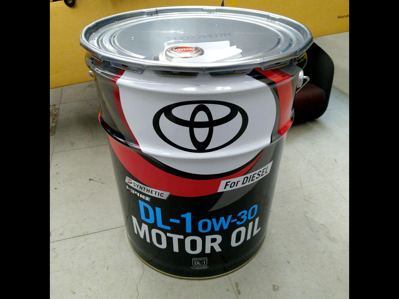 TOYOTA純正 DL-1 0W-30 ディーゼル車専用 エンジンオイル 20L | 未使用 