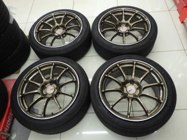 中古アルミホイール4本セット 荒め ヨコハマタイヤ ADVAN Racing RZⅡ