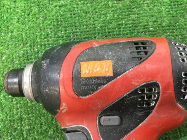 【値下げしました】MAX(マックス) [PJ-1D143] 14.4V 充電式ブラシレスインパクトドライバ (レッド) 1セット