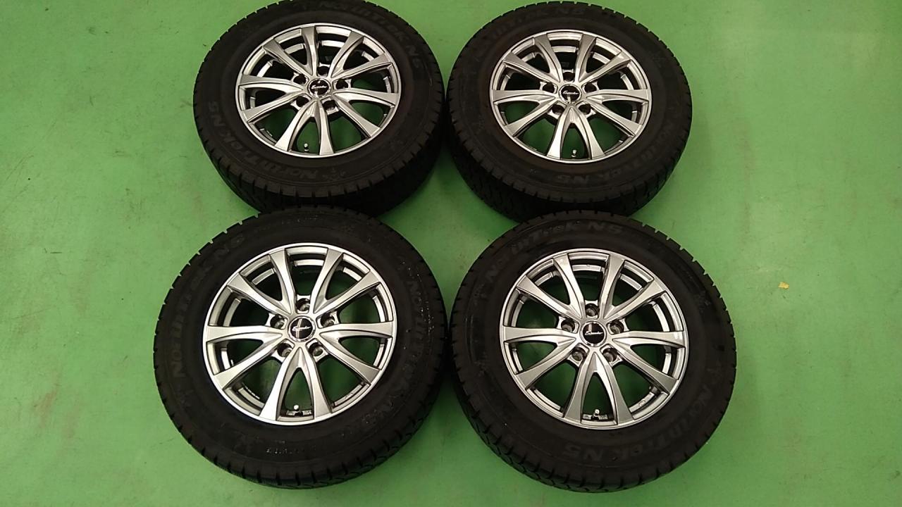 HOT STUFF Exceeder E03 ダークシルバー + AUTOBACS NorthTrek N3 | カー用品 スタッドレスタイヤ ...