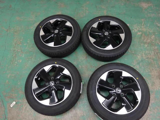 日産ルークスハイウェイスター純正タイヤホイールセット4本 咳き込む 