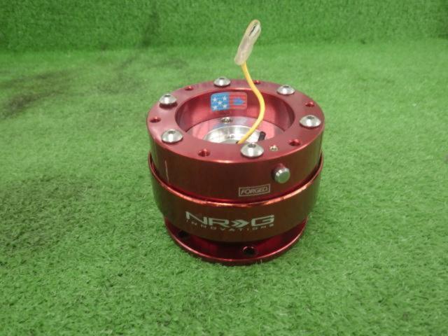 NRG クイックリリースボス レッド | カー用品 インテリア ステアリング 
