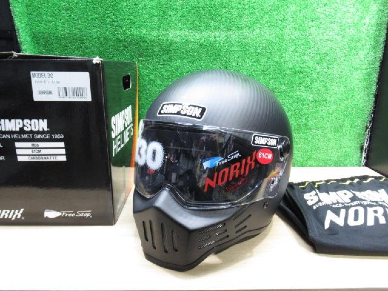 シンプソン ヘルメット M30 61cm（未使用】 サイズ61cm M30 カーボン  