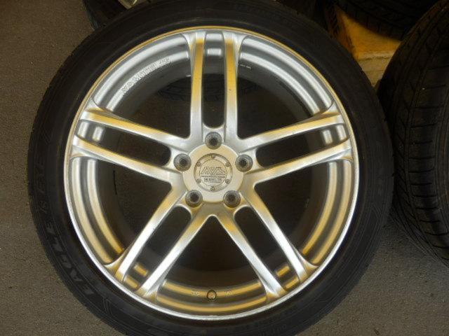 YOKOHAMA(ヨコハマ) AVS(エーブイエス) MODEL T5 シャインシルバー + GOODYEAR(グッドイヤー) EAGLE LS EXE