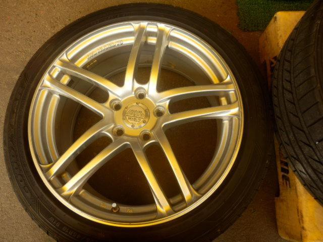 YOKOHAMA(ヨコハマ) AVS(エーブイエス) MODEL T5 シャインシルバー + GOODYEAR(グッドイヤー) EAGLE LS EXE