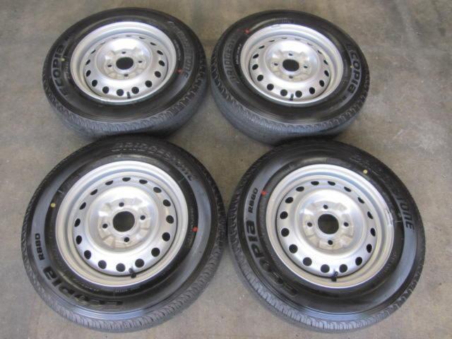 日産 NV200 バネット 純正スチールホイール + BRIDGESTONE ECOPIA R680 