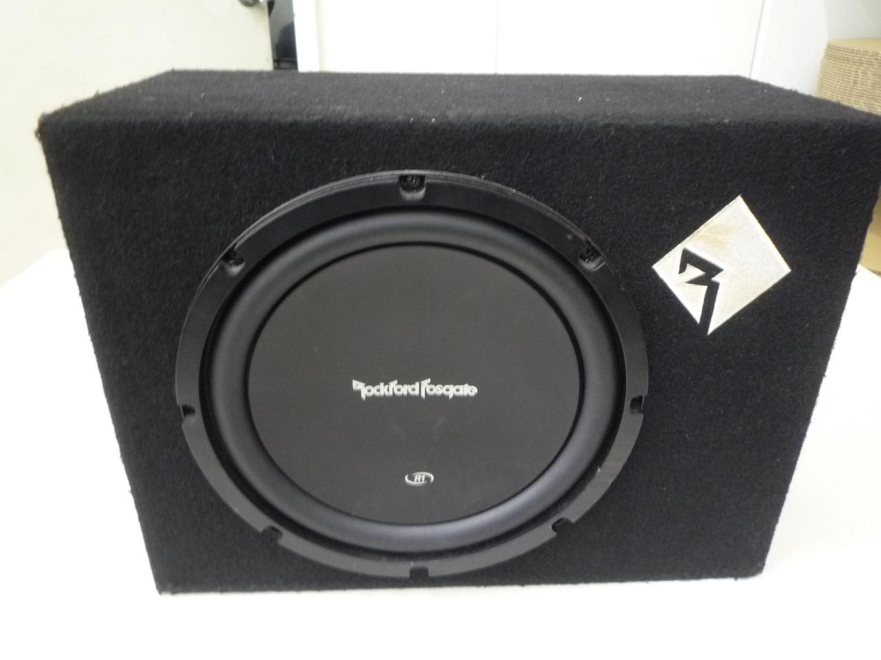 Rockford】R1L-1X10 ウーハー&BOX付き | カー用品 スピーカー サブ 