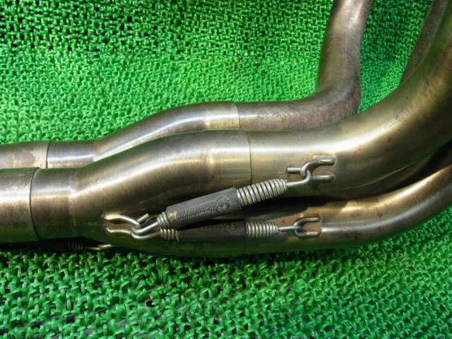 値下げしました!Z1000(2003年)より取外し AKRAPOVIC(アクラポビッチ) レーシングライン ステンレス フルエキゾースト カーボンサイレンサー *レース用