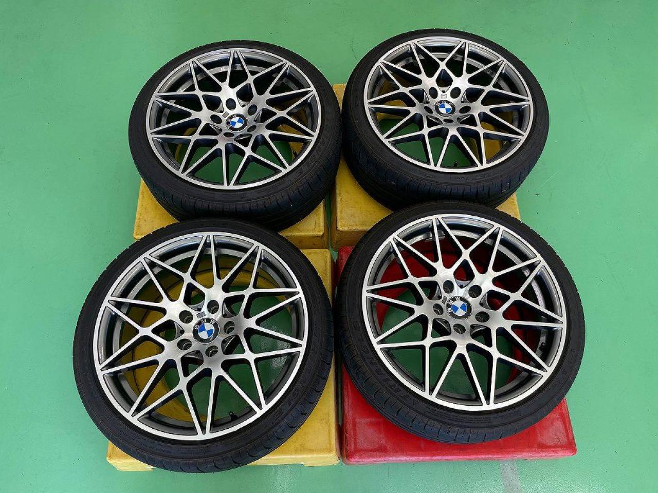 メーカー不明】19インチメッシュホイール +【TRIANGLE】SPORTEX TSH11 