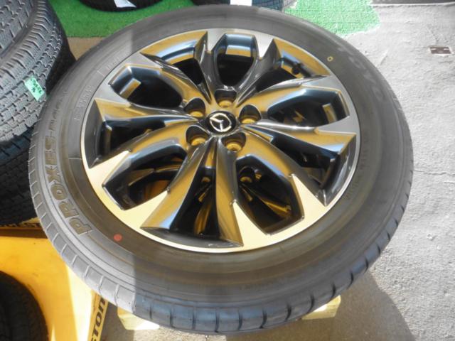 【タイヤイボ付】マツダ純正(MAZDA)   CX-5(KE系)後期純正 Lパッケージ ホイール  + TOYO(トーヨー) PROXES R46A