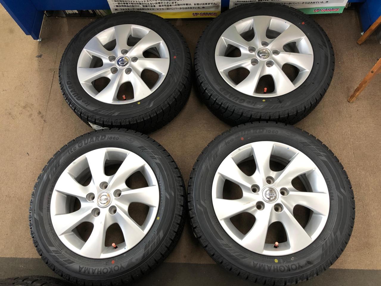 バリ溝 笑わ 日産純正 セレナ C27 16インチホイール タイヤセット 送料 