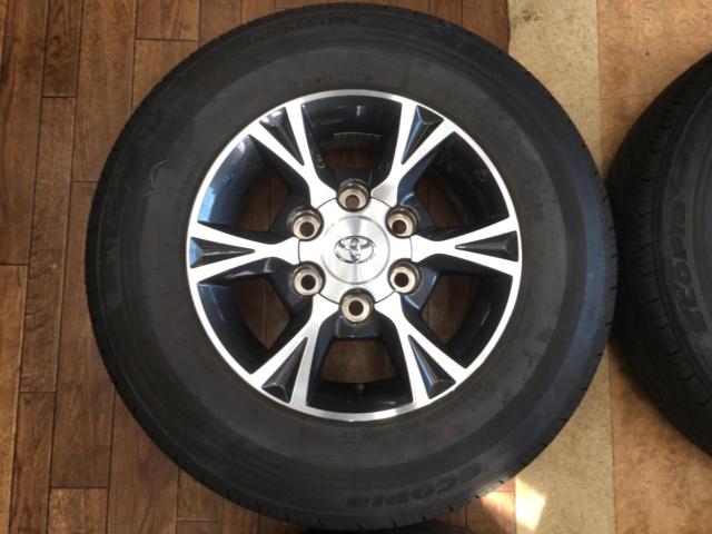 TOYOTA 200系ハイエース 純正オプションアルミホイール+BRIDGESTONE 