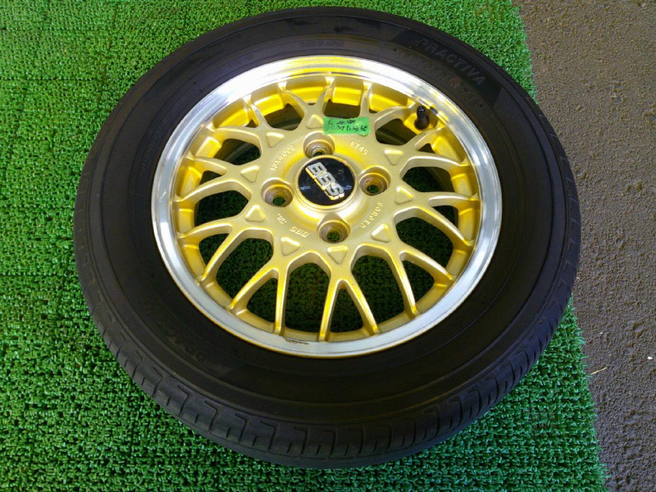 スバル純正(SUBARU) ヴィヴィオ純正OPホイール + YellowHat(イエローハット) PRACTIVA | やや傷や汚れあり ...