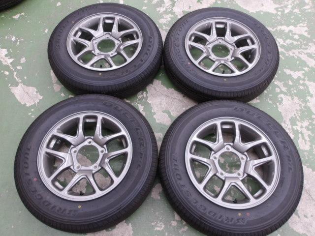 スズキ純正 ジムニー JB64 純正 アルミホイール + BRIDGESTONE DUELER 