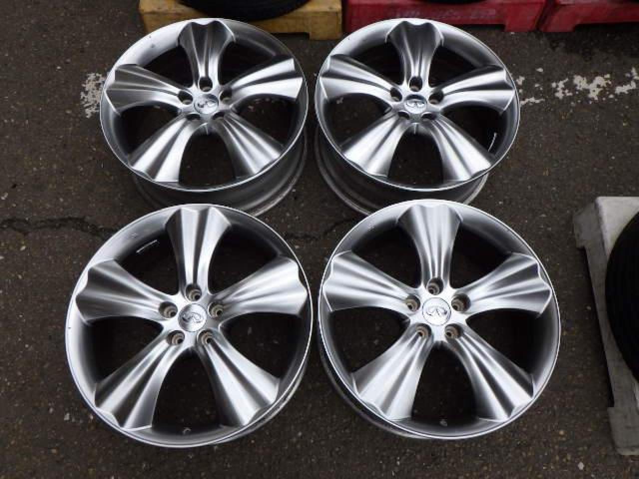 タイヤ付きアルミセット 20インチ インフィニティFX 純正 265/50R20 5 