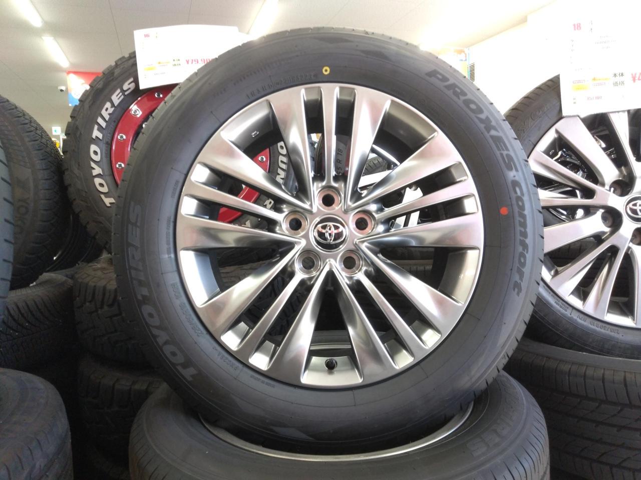 新車外し！！】☆トヨタ 40系 アルファード ホイールタイヤ4本セット 