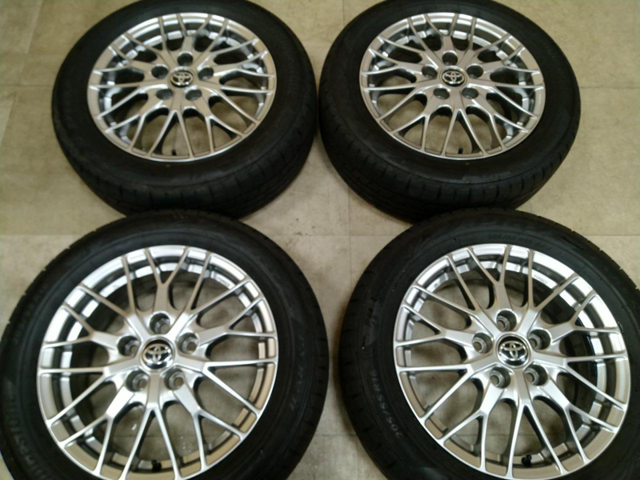 80系 ノア ヴォクシー 純正 BBS 205/55R16 ブリヂストン（トヨタ純正 