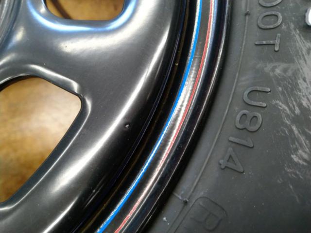 新品タイヤ付き♪】メーカー不明 DAYTONA風 スチールホイール 12インチ 