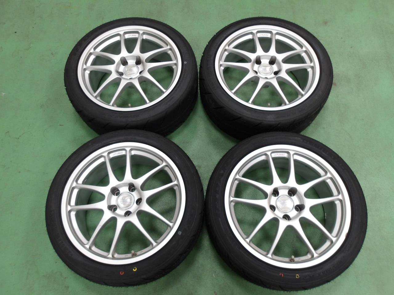 ★店頭試着無料!!鍛造モデル☆新品タイヤ付★WORK EMOTION MODEL + SHIBATIRE R23【ランサー