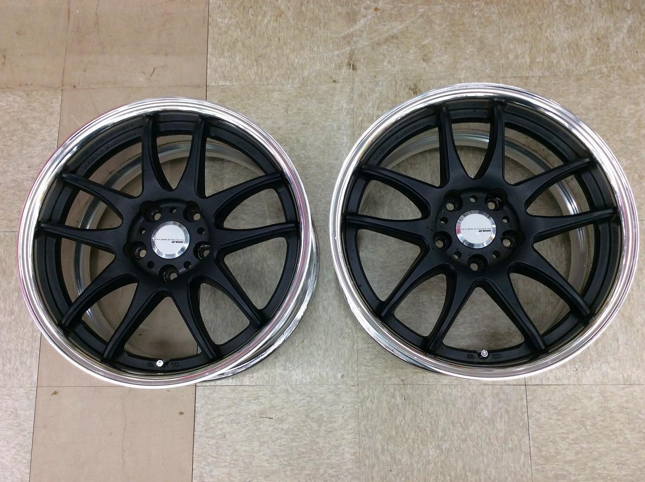 ※Price reduced※※※WORK EMOTION CR2P Ldisk Matt black 2 piece set | Used ...