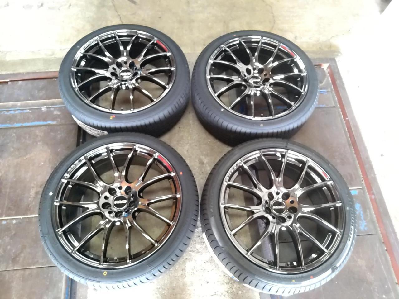 レイズ ホムラ 2x7 JET BLACK EDITION 蒸し暑 20インチ
