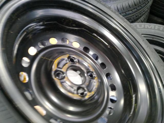 HONDA N-BOX JF3純正スチールホイール + KUMHO ES31 ☆新品タイヤ付き 