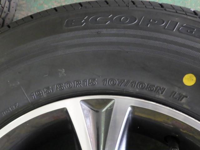 トヨタ純正(TOYOTA)   200系ハイエース 純正OPアルミホイール  + BRIDGESTONE(ブリヂストン) ECOPIa RD613