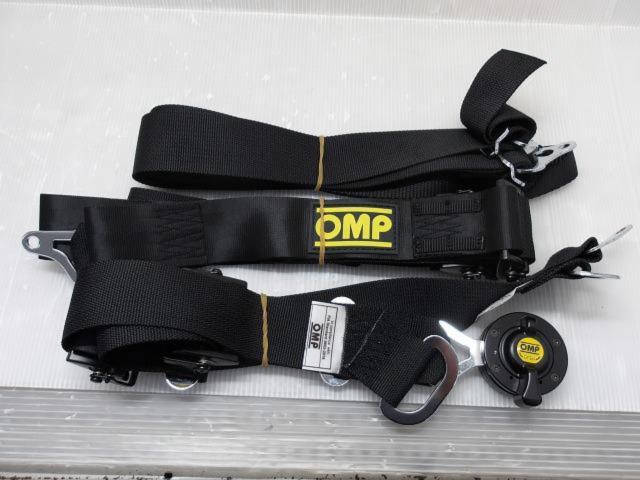 OMP 6点式シートベルト セーフティハーネス ブラック 6点式 20HSL071 