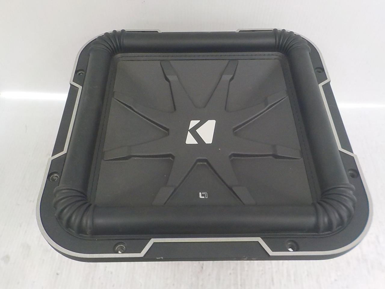 【KICKER】 41L7124 12インチスクエア型サブウーファー カー用品 スピーカー サブウーハースピーカーの通販 アップ