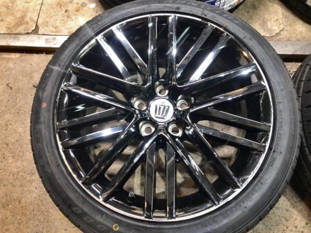 TOYOTA 210系クラウンアスリート ブラックスパッタリング純正ホイール 