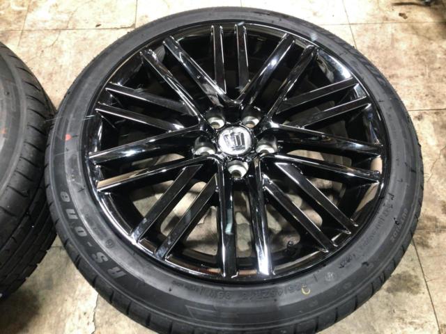 TOYOTA 210系クラウンアスリート ブラックスパッタリング純正ホイール 