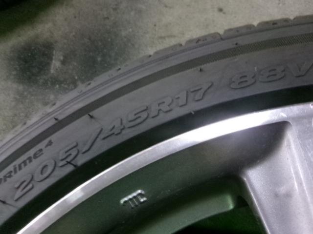 RW2406-8003S HONDA CR-Z純正OP Modulo MS-019 + HANKOOK VENTUS Prime4 4本セット
