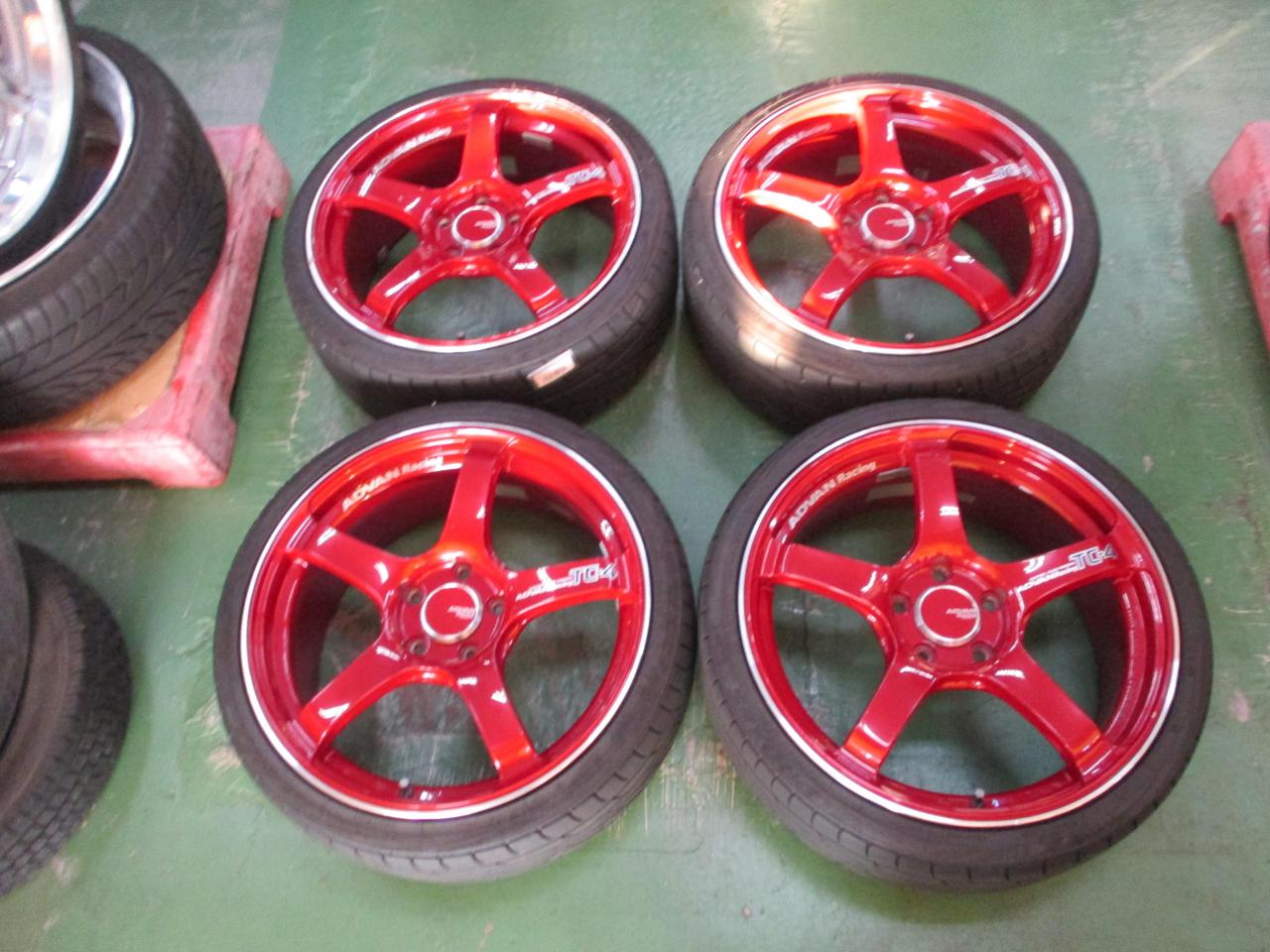 YOKOHAMA(ヨコハマ) ADVAN Racing TC4 + TOYO PROXES TR1 カー用品 タイヤホイールセット 18