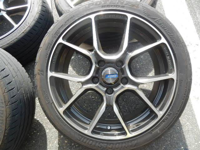RX2407-015S【RAYS】GRAM LIGHTS Gram Lights AZURE 57ANA +【BRIDGESTONE】POTENZA RE004 4本セット