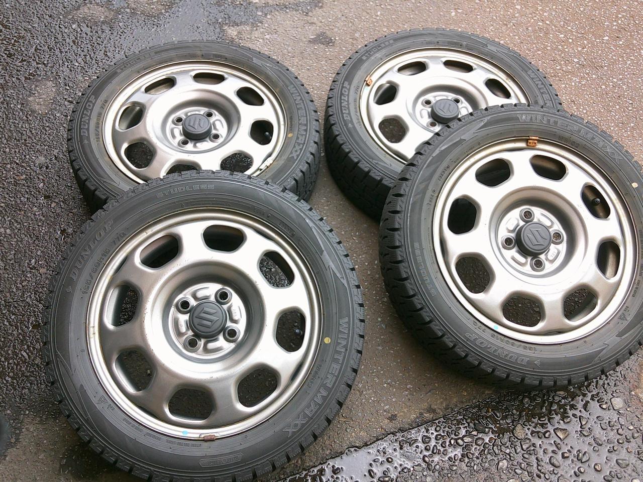 SUZUKI ハスラー純正 スチール + DUNLOP WINTERMAXX WM02 (X08050 