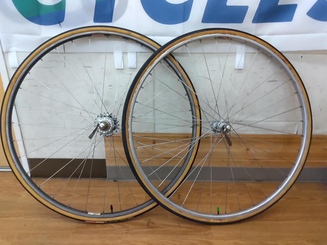 MAVIC + ARAYA SUPER HARD ANODIZED 700C手組みアルミチューブラーホイール前後セット | ホイールを通販で ...