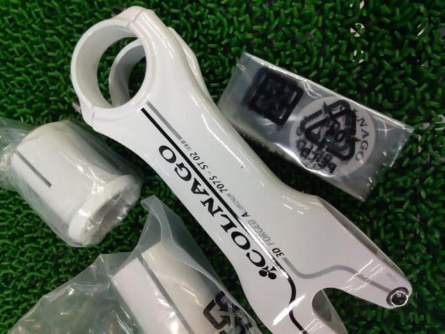 COLNAGO 3D FORGED アルミステム ホワイトΦ31.8/110※キャップ1個のみ