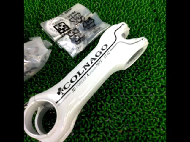 COLNAGO 3D FORGED アルミステム ホワイトΦ31.8/120